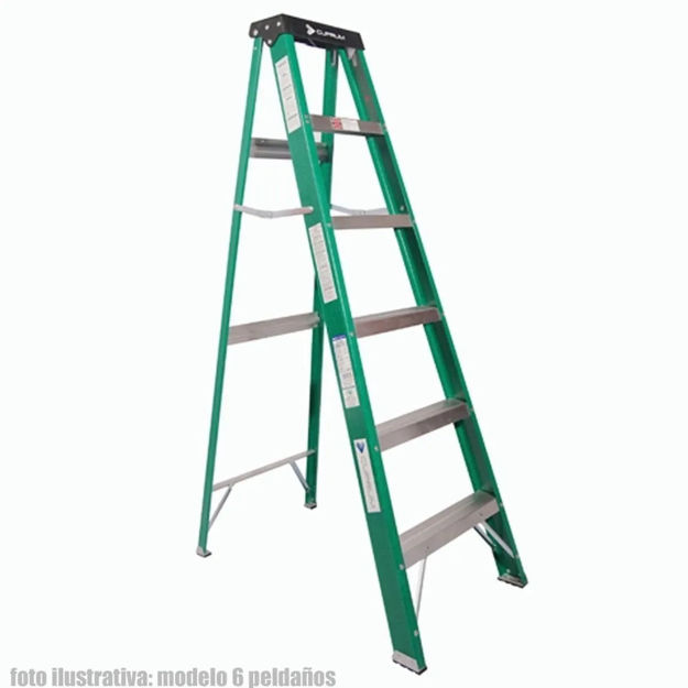 Imagen de ESCALERA TIPO TIJERA FIBRA DE VIDRIO 6 ESCALONES 1.8M CUPRUM