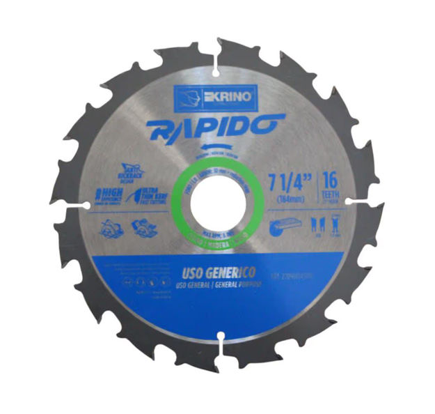 Imagen de CIRCULAR PARA MADERA 7.1/4" 60D (184X30MM) KRINO