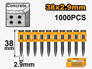 Imagen de CLAVOS CONCRETO 38MM X 2.9MM 1000U INGCO