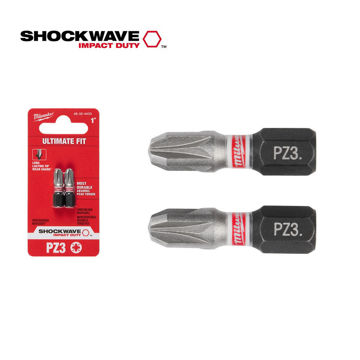 Imagen de PUNTA POZIDRIV PZ3 2 PIEZAS 1" 48-32-4433 MILWAUKEE