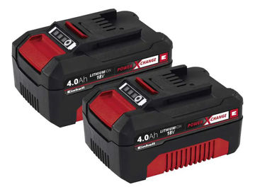 Imagen de PACK DE 2 BATERÍAS 18V 4.0AH POWER X-CHANGE EINHELL