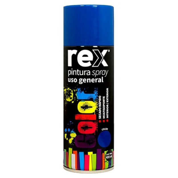 Imagen de ESMALTE SINTÉTICO AEROSOL AZUL 400ML REX