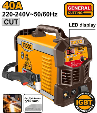 Imagen de CORTADORA DE PLASMA INVERTER 40AMP 12MM INGCO
