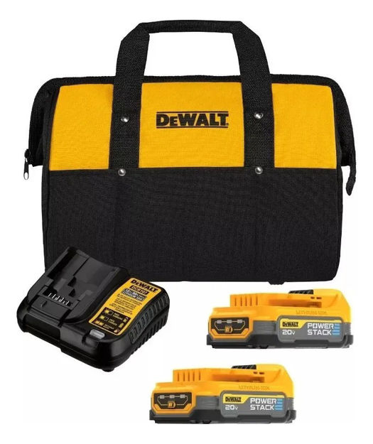 Imagen de CARGADOR , 2 BATERIAS 20V 1.7AH + BOLSO DEWALT