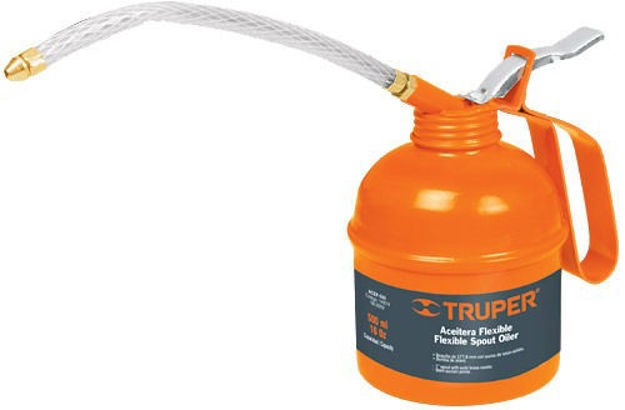 Imagen de ACEITERAS PICO FLEXIBLE CUERPO METÁLICO 500CC TRUPER