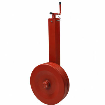 Imagen de PIE DE APOYO CON MANIVELA HORIZONTAL CON RUEDA 900KG