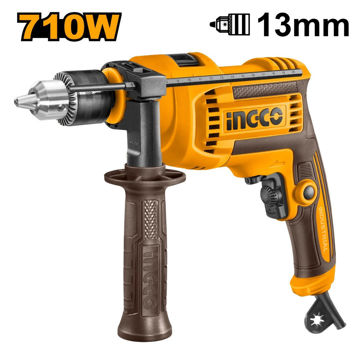 Imagen de TALADRO CON PERCUTOR 13MM 710W VELOCIDAD VARIABLE INGCO