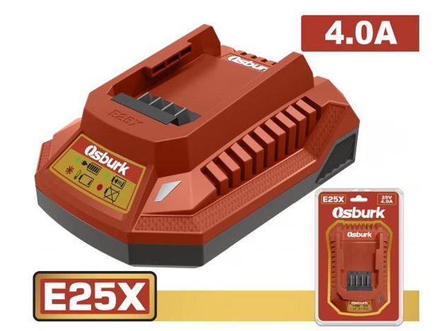 Imagen de CARGADOR BATERÍA 25V 4.0AH LÍNEA E25X OSBURK