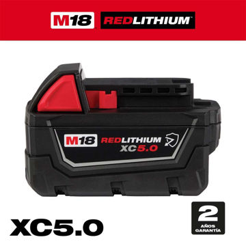 Imagen de BATERIA 18V 5.0AH REDLITHIUM 48-11-1850 MILWAUKEE