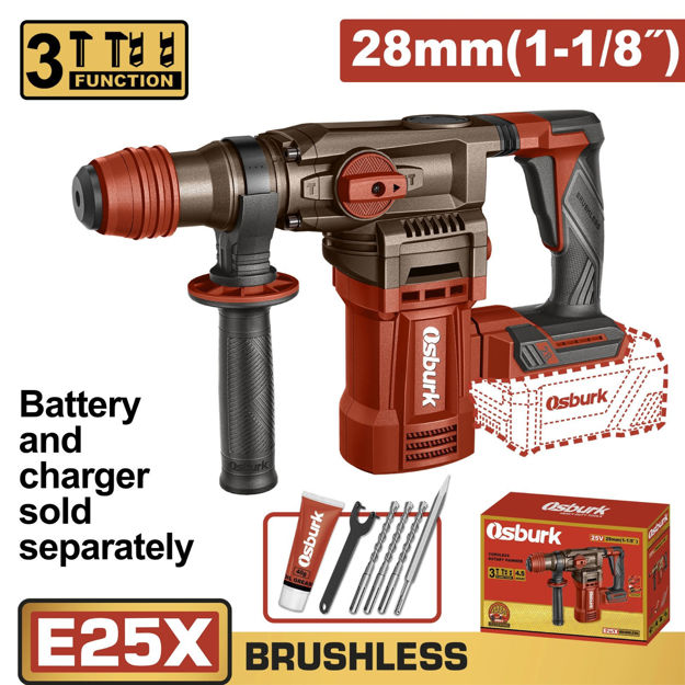 Imagen de ROTOMARTILLO SDS-PLUS BATERÍA 25V (CARCAZA) OSBURK