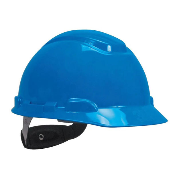 Imagen de CASCO SEGURIDAD SIN REFLECTIVO CON CREMALLERA AZUL 3M
