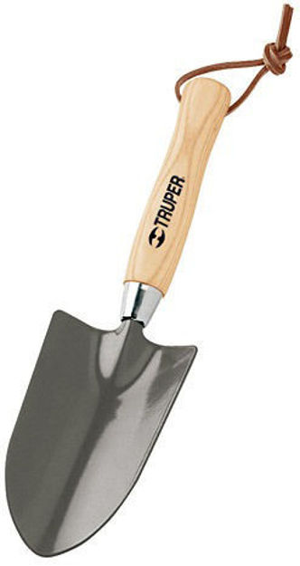 Imagen de PALITA ANCHA JARDÍN 7" MANGO MADERA TRUPER