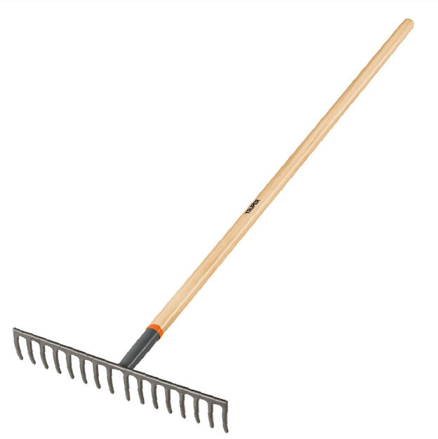 Imagen de RASTRILLO RECTO 16 DIENTES CABO MADERA TRUPER