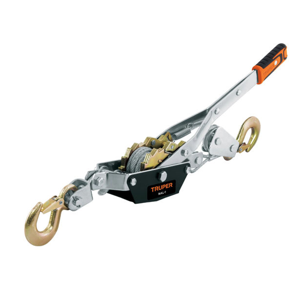Imagen de SACAPELUDO A PALANCA 1 TON CON CABLE 1.5 METROS TRUPER