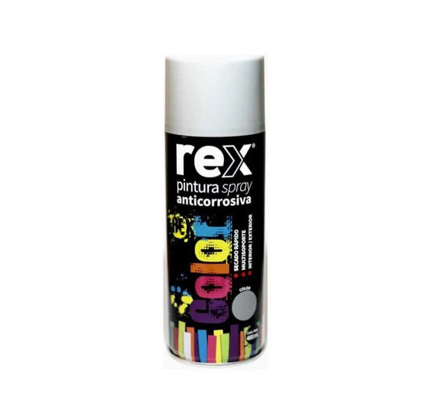 Imagen de ESMALTE AEROSOL ANTIÓXIDO GRIS 400ML REX